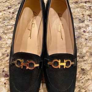 Ferragamo shoes 10.5 B excellent condition. Vibram protection done on sole